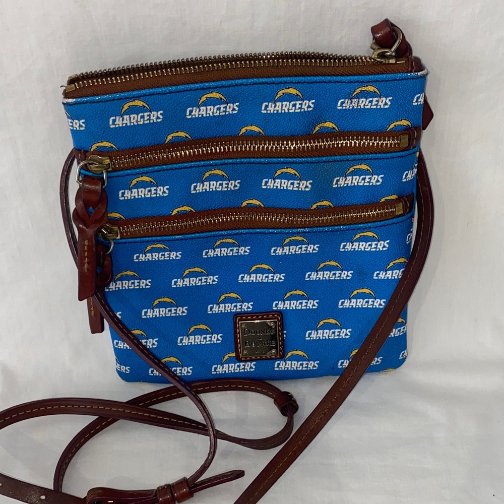 Dooney & Bourke Blue Chargers Patterned Bag